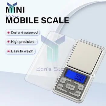 1 шт. мини-цифровые весы высокой точности для взвешивания ювелирных изделий карманные весы 500 г/0,1 г ЖК-дисплей Электронные кухонные весы