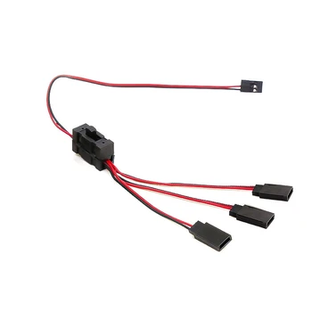 1 ШТ. Удлинитель сервопривода RC от 1 до 3 Y-образного кабеля Светодиодный выключатель питания для радиоуправляемой модели JR Futaba
