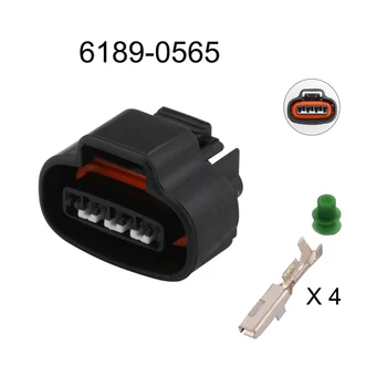 100SET 6189-0565 автоматический Водонепроницаемый кабельный разъем 4-контактный автомобильный штекер famale розетка Включает в себя клеммное уплотнение