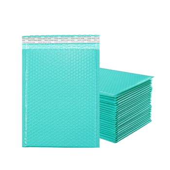 12 Размеров, водонепроницаемый пузырчатый конверт, сине-зеленый цвет, пластиковые пузырчатые пакеты, Самоклеящиеся мягкие конверты, Упаковочные материалы 10 шт.