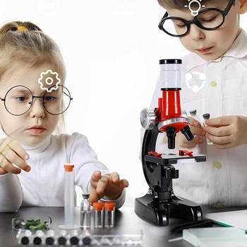 1200-Кратный микроскоп, игрушки, оборудование для биологических экспериментов в начальной школе, детские развивающие игрушки, набор микроскопов
