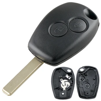 2 Кнопки Автомобиля Auto Key Fob Case Shell Замена Пульта Дистанционного Управления с Лезвием VA2 Подходят для Renault