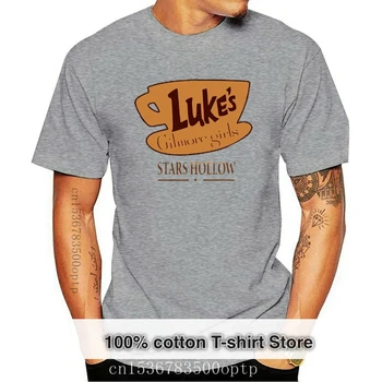 2019 Новые модные футболки с круглым вырезом для мужчин, короткий рукав, Gilmore Girls, Luke Diner Stars, топы, футболки с полым логотипом, рубашка