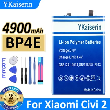 4900 мАч YKaiserin Аккумулятор BP4E BP44 Для Xiaomi Civi 1S 2 Civi2 Civi1S Bateria
