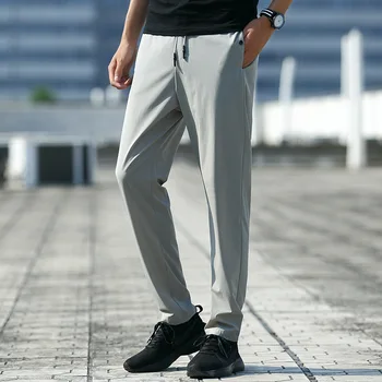 5XL Мужские Летние Тонкие Быстросохнущие брюки, Стрейчевые Дышащие Повседневные спортивные брюки, Мужские брюки для бега на открытом воздухе, фитнеса, гольфа, пеших прогулок