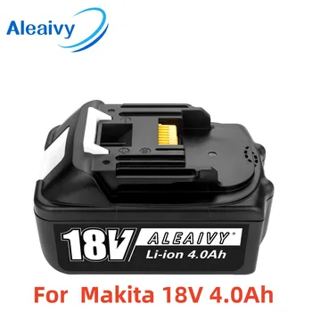 Aleaivy 18V 4.0Ah Аккумуляторная Батарея Литий-Ионный Аккумулятор Замена Электроинструмента Аккумулятор Для MAKITA BL1880 BL1860 BL1830 + Зарядное устройство
