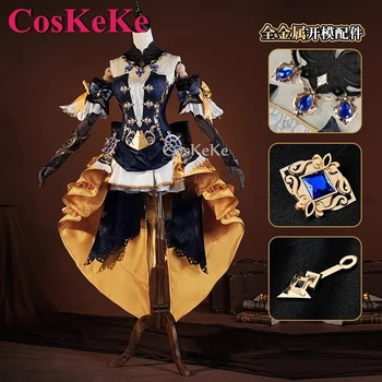 CosKeKe Navia Косплей игра Genshin Impact Костюм, элегантное великолепное форменное платье, женская одежда для ролевых игр на Хэллоуин, S-XXL