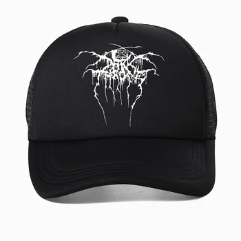Darkthrone шляпа Новая Дэт-метал Группа мужская шляпа с логотипом рок-шляпы Black Metal Mayhem Dimmu Borgir Taake Бейсболка Dark Throne