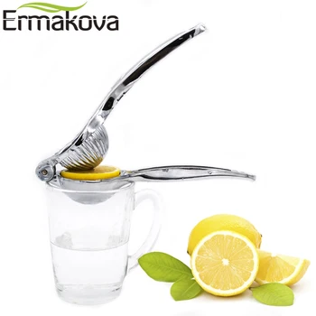 ERMAKOVA Сверхмощная ручная пресс-соковыжималка из цинкового сплава, соковыжималка для лимона, соковыжималка для апельсинов, соковыжималка для цитрусовых и лайма, инструменты для фруктов