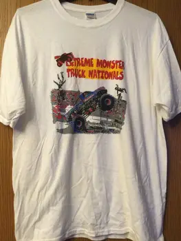 Extreme Monster Track Nationals - Белая футболка с автографом 5 - XL