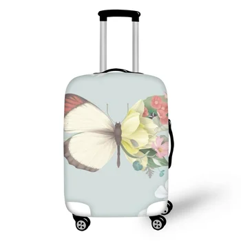 FORUDESIGNS, Защитная крышка для чемодана для пикника, Красивая крышка для багажа с бабочкой, большой размер, эластичный спандекс для креативных путешествий.