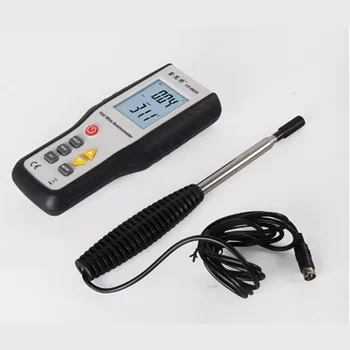 HT9829 ручной анемометр высокоточный термочувствительный анемометр для измерения температуры и объема ветра
