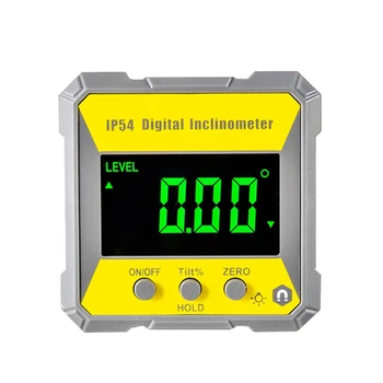 IP54 Цифровой инклинометр 4X90 градусов Угловой Транспортир Транспортир с подсветкой Измеритель наклона Магнитный электронный Угломер
