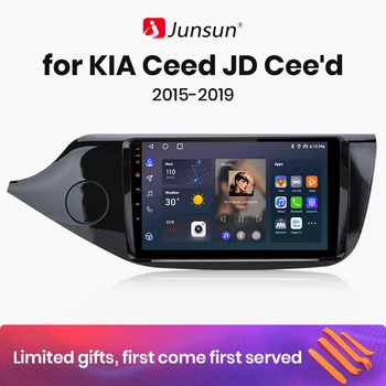 Junsun V1 AI Voice Беспроводной CarPlay Android Авторадио для KIA CEED JD Cee'd 2012-2018 4G Автомобильный Мультимедийный GPS 2din авторадио