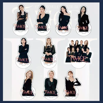 Kpop Twice 4Th World Tour Акриловая подставка для фигурки Цзыю Сана Мина, держатель для тарелок, декор стола для коллекции фанатов, подарок