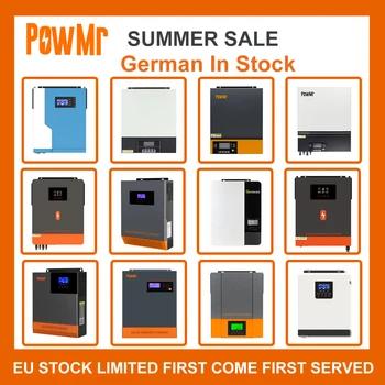 PowMr EU Stock 3KW 4.5KW 5.5KW 5KW 5.6KW 6.2KW 10KW 6.5KW DC 48V 230V MPPT Зарядка Гибридный Инвертор Солнечной Энергии Локальная Быстрая Доставка