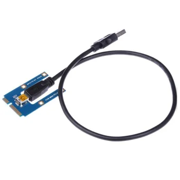 USB 3.0 Mini PCI-E-PCIe PCI Express от 1X до 16X Удлинитель, адаптер для карты Riser Card, Удлинительный кабель для майнинга биткойнов.