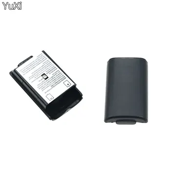 YuXi 1шт Универсальная Крышка Батарейного Отсека Shell Shield Case Kit для Беспроводного контроллера 360 Черная Крышка Батарейного отсека Shell для XBOX360