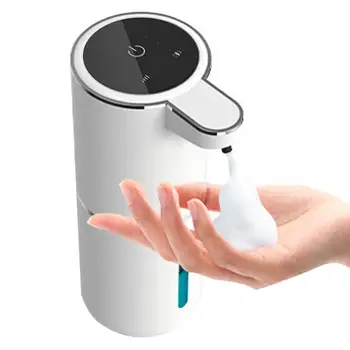 Автоматический дозатор мыла, регулируемый на 4 уровня, Дозатор мыла большой емкости, 800 мАч, USB Перезаряжаемый дозатор пенящегося мыла