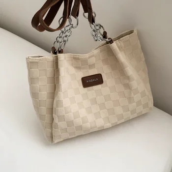 Бесплатная доставка, повседневная женская сумка из холста, модная сумка через плечо в молодежном стиле, высококачественная сумка большой вместимости