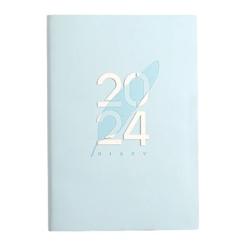 Дневник 2024 года, дневник А5, ежедневник А5, блокнот-планировщик для Рождественского подарка, дневники на день рождения На 2024 год, синий ок. 14,5x21 см