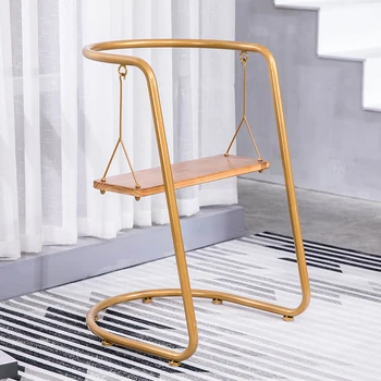 Железный стул Nordic Girl Ins Home Art Персонализированный обеденный стул качели Стол и стул для молочного чая Простой