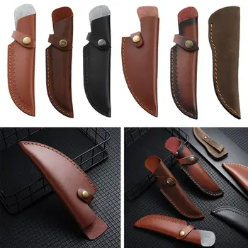 Защитный чехол для ножа, кожаные ножны, поясные ножны, кожаные ножны с пряжкой на поясном ремне, карманный многофункциональный инструмент