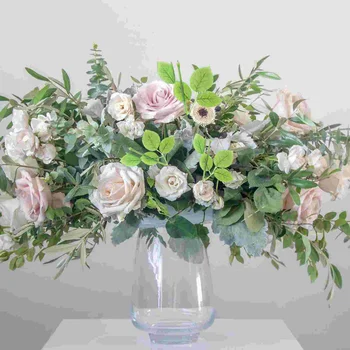 Искусственный стебель розы, Зеленые листья, стебель из железной проволоки, поделки из бумажных цветочных стеблей, свадебные украшения, поделки