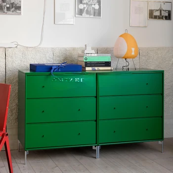 Итальянский минималистичный Прикроватный столик в спальне, Скандинавский современный комод с пятью ящиками, шкафчик для хранения в ресторане на заказ