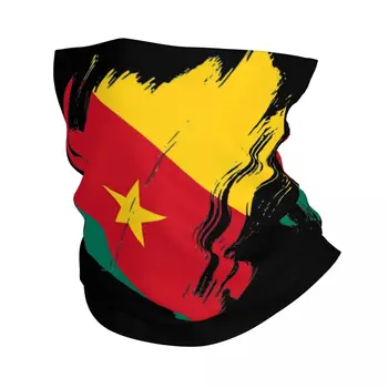 Камерун Флаг Камеруна Бандана Шейная Гетра Маска С Принтом Шарф Многоцелевая Балаклава Для Бега для Мужчин Женщин Взрослых Дышащая