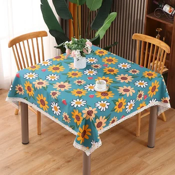 Квадратная скатерть обеденный стол ткань бытовых сельских чайный столик и письменный стол