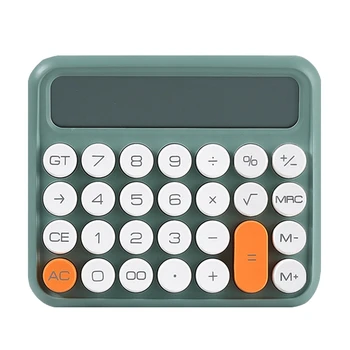Квадратный калькулятор из 12 цифр Канцелярские принадлежности С большим ЖК-экраном Офисный Калькулятор Школьный Двойной Портативный