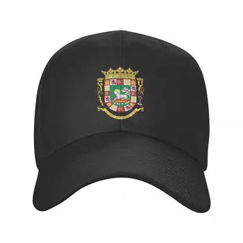 Классическая шляпа дальнобойщика с гербом Пуэрто-Рико, женская мужская бейсболка для взрослых, регулируемая на заказ, летняя