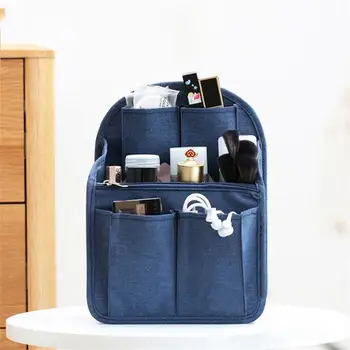 Косметичка, удобная герметичная вставляемая с обеих сторон, Сложенная сумка для хранения, Косметичка для макияжа, дорожная сумка для хранения большой емкости