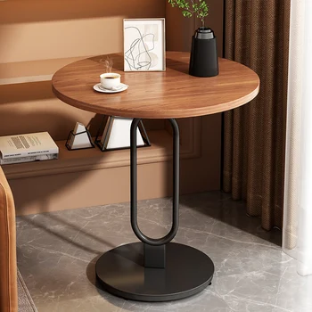 Круглая большая столешница, журнальный столик для гостиной, мебель для гостиной, Устойчивая конструкция, легко моющийся журнальный столик, экономия места