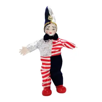 Кукла-клоун, кукла-арлекин, коллекционная игрушка с раскрашенным лицом, 9,84 