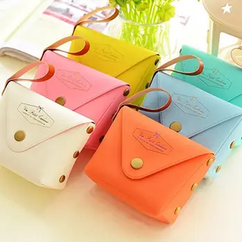 Милый портативный креативный мини-кошелек ярких цветов, портмоне, сумка для денег, держатель для карт