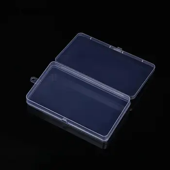 Мини Пластиковая коробка Прямоугольная Коробка Прозрачная Коробка Упаковочная Коробка Коробка для хранения Пылезащитный Прочный Футляр для хранения ювелирных изделий Контейнер