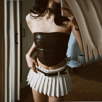 Мини-плиссированная юбка с низкой талией, брюки, темпераментная тонкая пикантная девушка, сексуальная y2k, супер короткая женская юбка 2023, летняя новинка