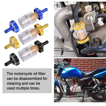 Модифицированный металлический масляный фильтр для мотоцикла Универсальный масляный фильтр для мотоцикла Замена масляного фильтра для квадроцикла Dirt Pit Bike Motocross