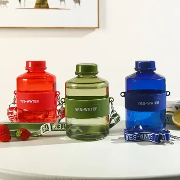 Модный портативный чайник для воды 4 цветов, пластиковая бутылка для воды большой емкости, форма ведра для школы