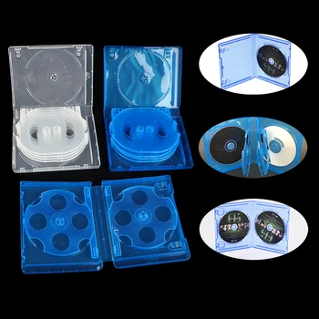Новый пластиковый футляр для компакт-дисков, коробка для хранения компакт-дисков, сменные игровые чехлы Blu-ray, Защитная коробка для CD, DVD-дисков, кронштейн для хранения, коробка