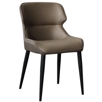 Обеденный стул из скандинавского железа, домашний современный минималистичный обеденный стул, легкий роскошный стул, оптовая продажа с фабрики, итальянская минималистская конференция