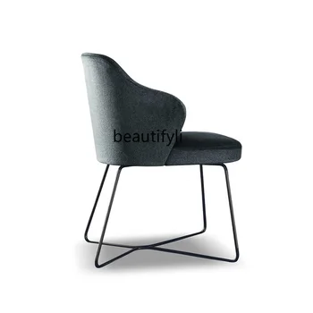 Обеденный стул Итальянский минималистичный дизайнер, модель виллы, кресло для конференций, кресло для учебы