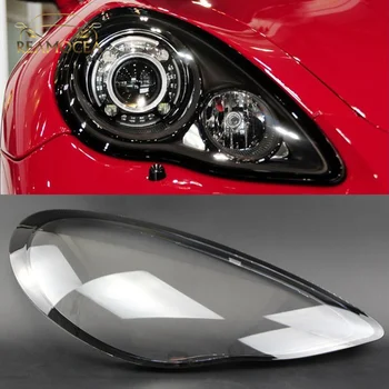 Объектив фары Reamocea для Porsche Panamera 2010-2013 2020 Крышка головного света Замена стекла головного света автомобиля Передняя авточехол