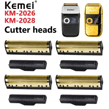 Оригинальные лезвия для электробритв Kemei, сетка для ножей из золотой фольги и режущая головка, подходящие для плавающей бритвы KM-2026 KM-2028