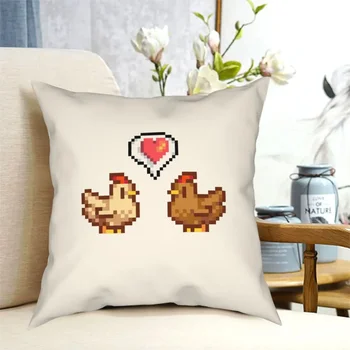 Подкладки Stardew Valley Pixel Chicken Love для подушек для гостиной, декоративная подушка из полиэстера, креативная наволочка