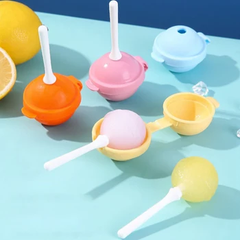 Портативная Силиконовая Форма для мороженого в форме Леденца для вечеринки, Форма для мороженого Ice Pops с палочкой, Милая Форма для мороженого для детей, Производитель шариков для льда своими руками