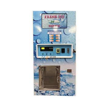 Продается комбинированный OEM Коммерческий автомат по продаже льда в мешках, Автоматический автомат по продаже кубиков чистого льда