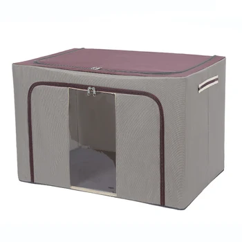 Складной ящик для хранения из льняной ткани, влагостойкий ящик для хранения одежды и бытовых принадлежностей